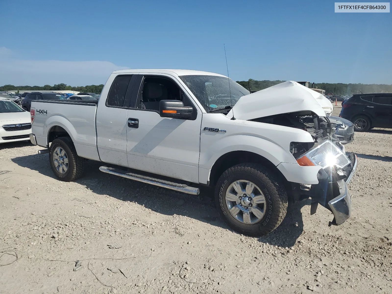 2012 Ford F150 Super Cab VIN: 1FTFX1EF4CFB64300 Lot: 63714464