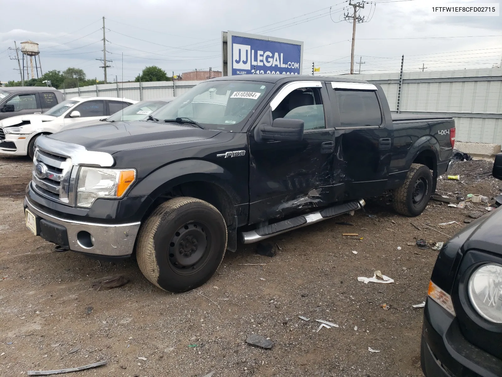 2012 Ford F150 Supercrew VIN: 1FTFW1EF8CFD02715 Lot: 65103984