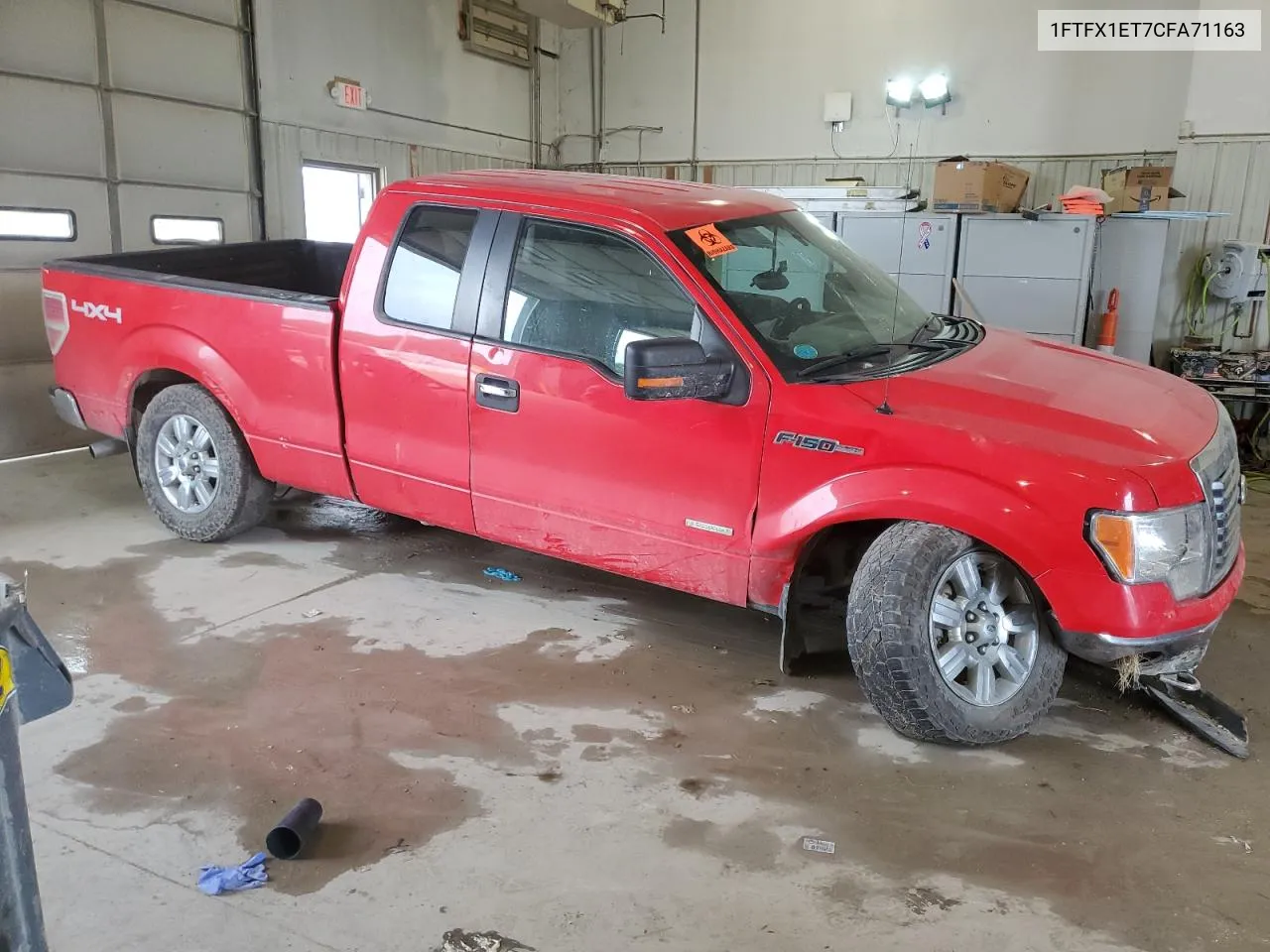 2012 Ford F150 Super Cab VIN: 1FTFX1ET7CFA71163 Lot: 65730154