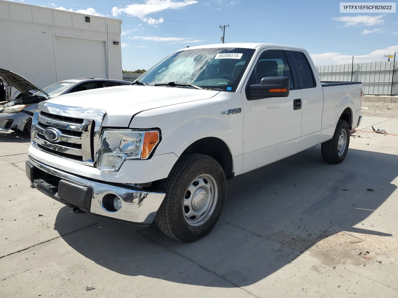 2012 Ford F150 Super Cab VIN: 1FTFX1EF5CFB25022 Lot: 66306574