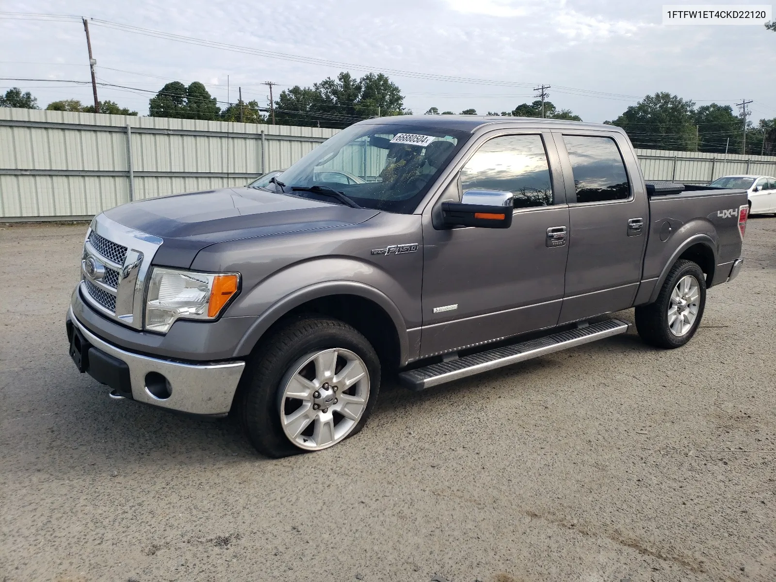 2012 Ford F150 Supercrew VIN: 1FTFW1ET4CKD22120 Lot: 66880504