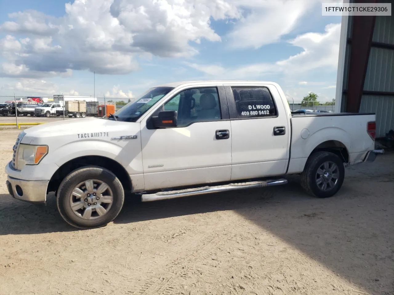 2012 Ford F150 Supercrew VIN: 1FTFW1CT1CKE29306 Lot: 67299864