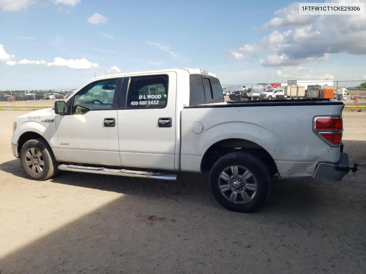 2012 Ford F150 Supercrew VIN: 1FTFW1CT1CKE29306 Lot: 67299864