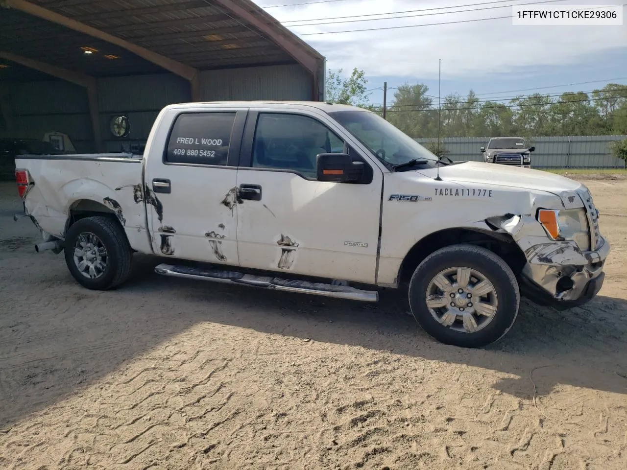 2012 Ford F150 Supercrew VIN: 1FTFW1CT1CKE29306 Lot: 67299864