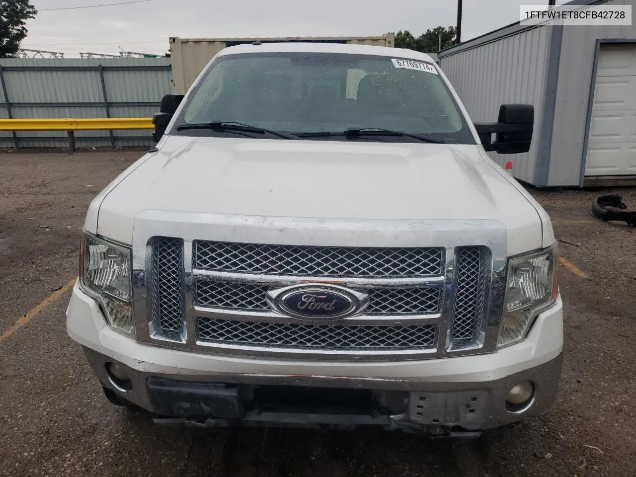 2012 Ford F150 Supercrew VIN: 1FTFW1ET8CFB42728 Lot: 67769774