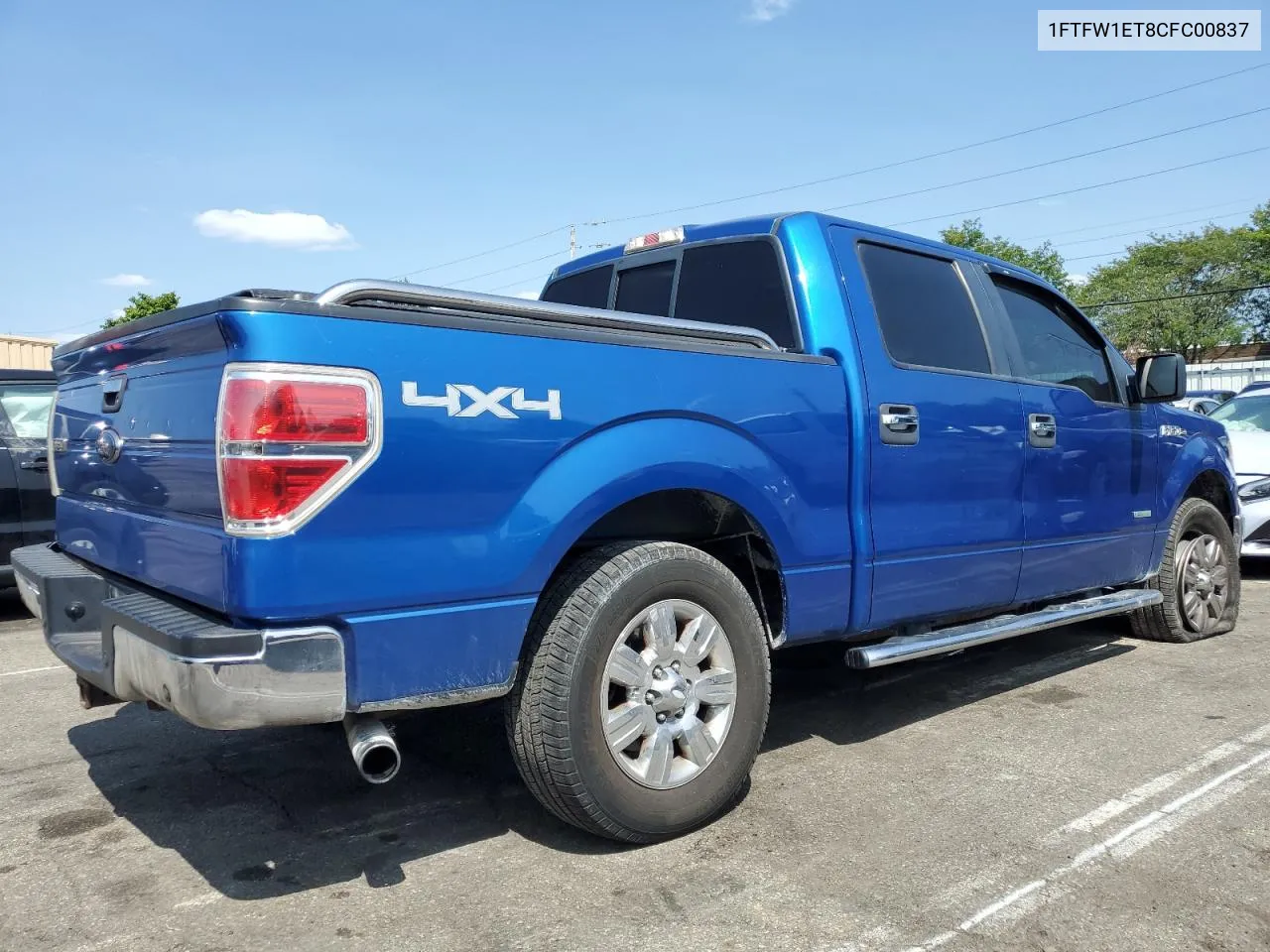 2012 Ford F150 Supercrew VIN: 1FTFW1ET8CFC00837 Lot: 67896184