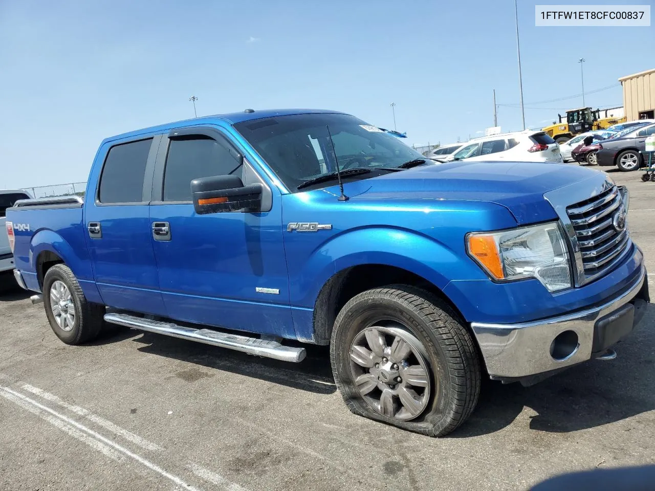 2012 Ford F150 Supercrew VIN: 1FTFW1ET8CFC00837 Lot: 67896184