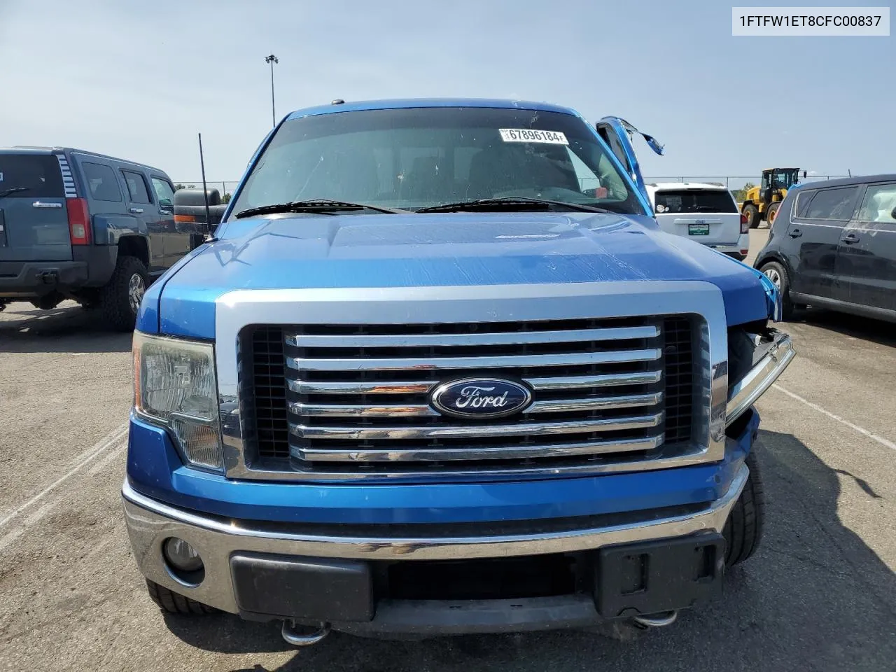 2012 Ford F150 Supercrew VIN: 1FTFW1ET8CFC00837 Lot: 67896184