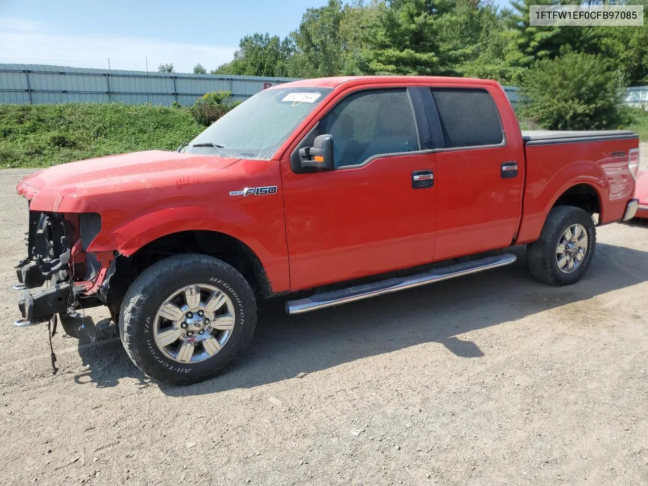 2012 Ford F150 Supercrew VIN: 1FTFW1EF0CFB97085 Lot: 68211944