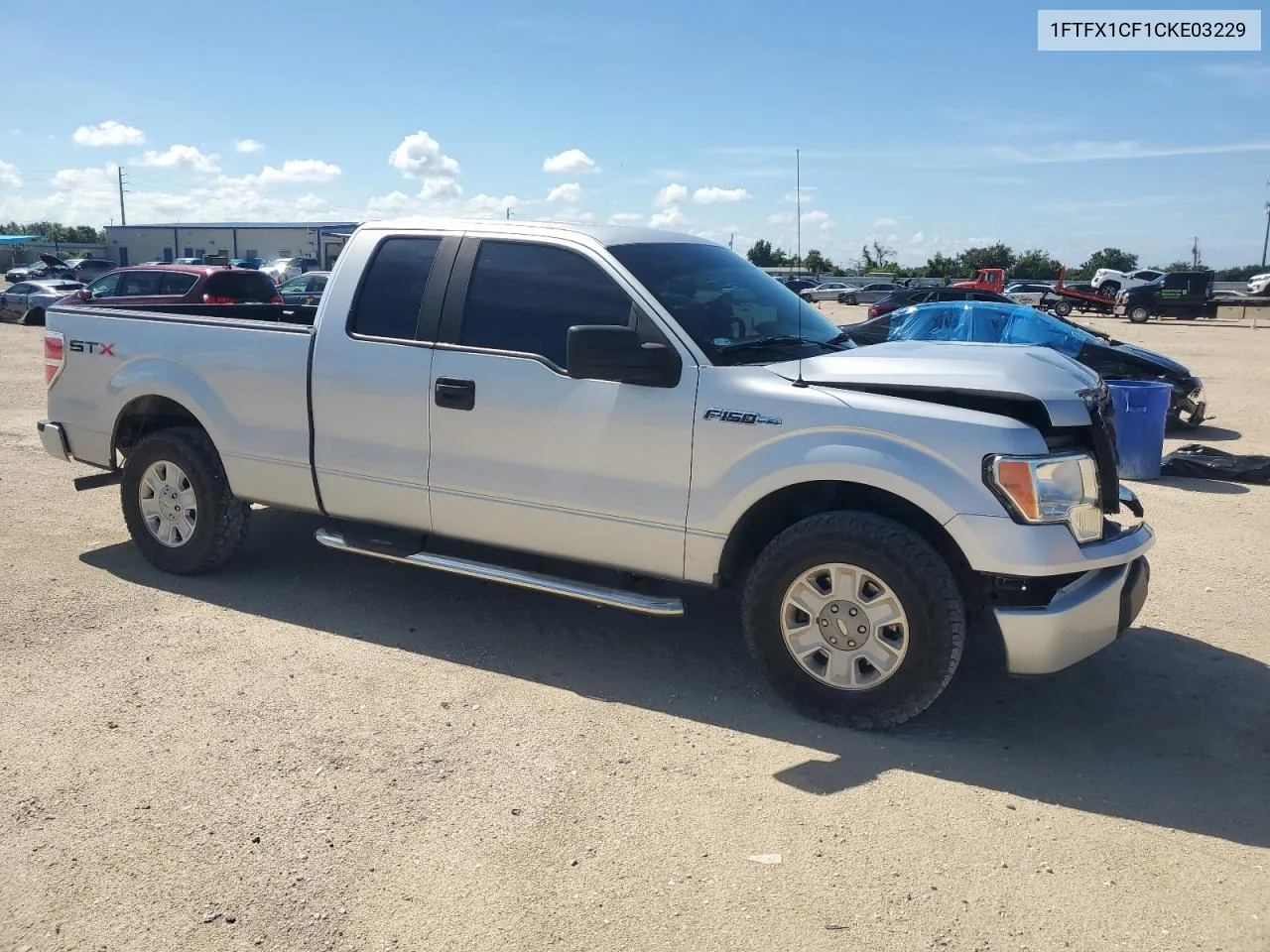 2012 Ford F150 Super Cab VIN: 1FTFX1CF1CKE03229 Lot: 68706534