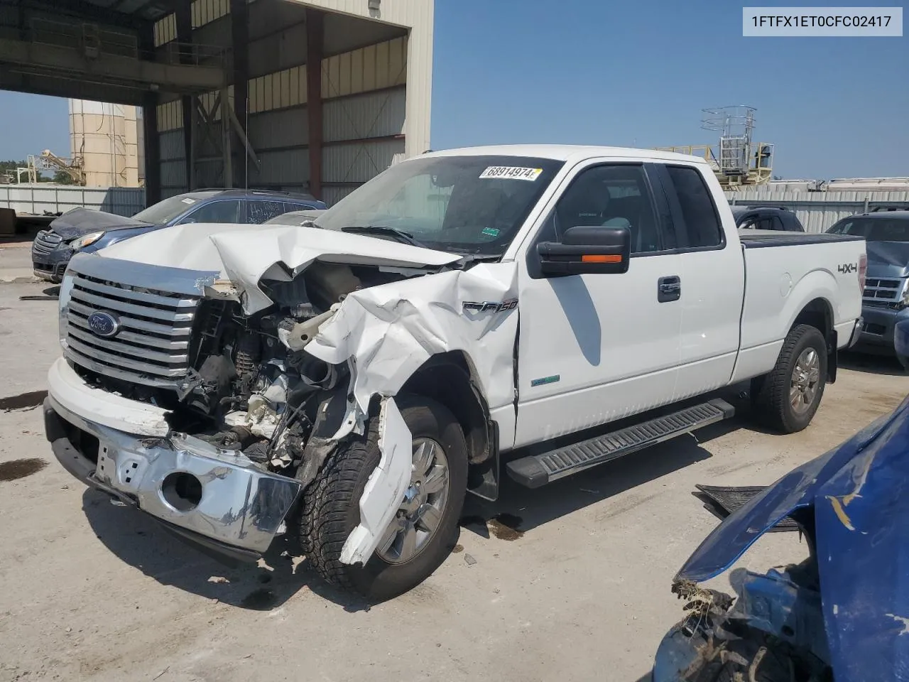 2012 Ford F150 Super Cab VIN: 1FTFX1ET0CFC02417 Lot: 68914974