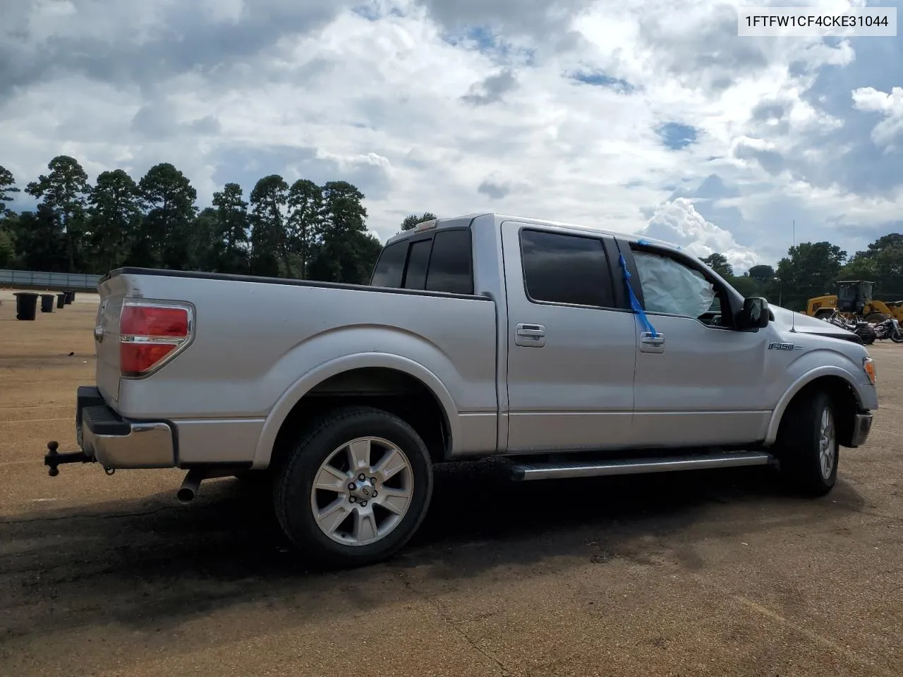 2012 Ford F150 Supercrew VIN: 1FTFW1CF4CKE31044 Lot: 70214064