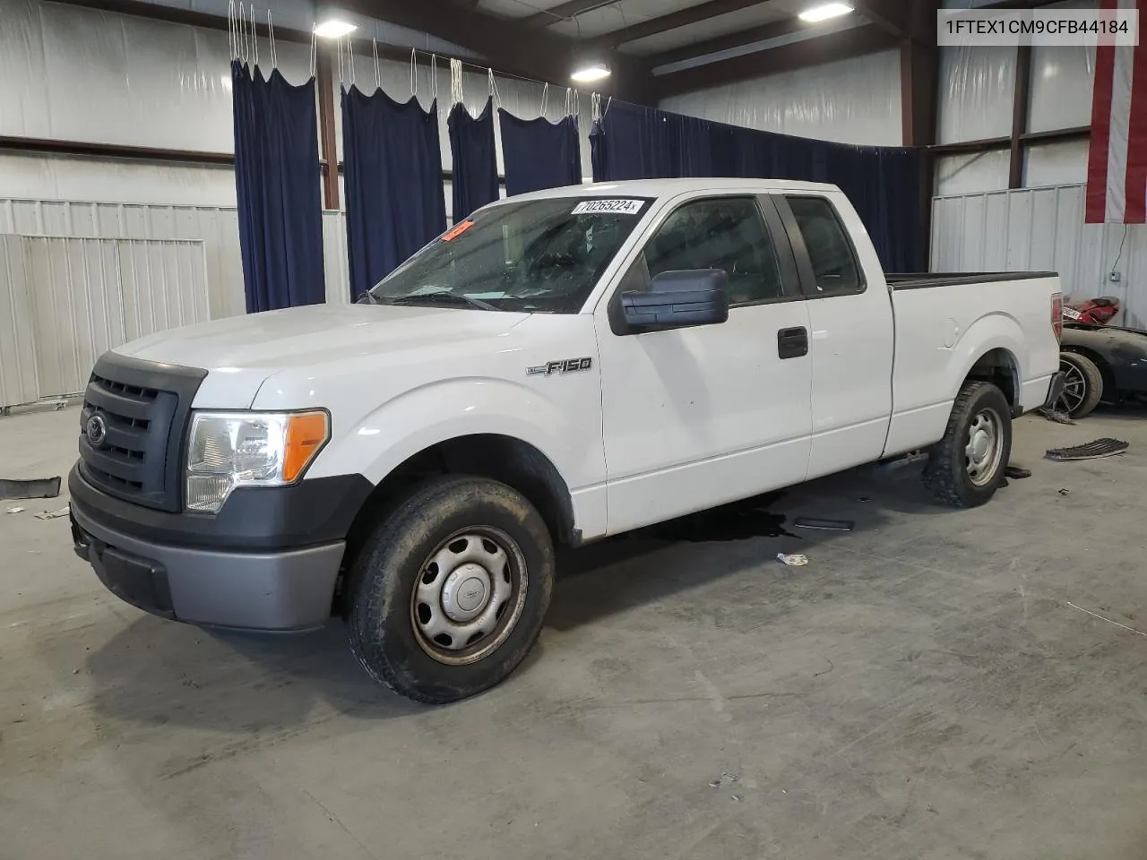 2012 Ford F150 Super Cab VIN: 1FTEX1CM9CFB44184 Lot: 70265224