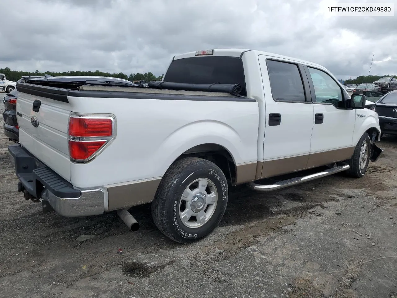 2012 Ford F150 Supercrew VIN: 1FTFW1CF2CKD49880 Lot: 70293784