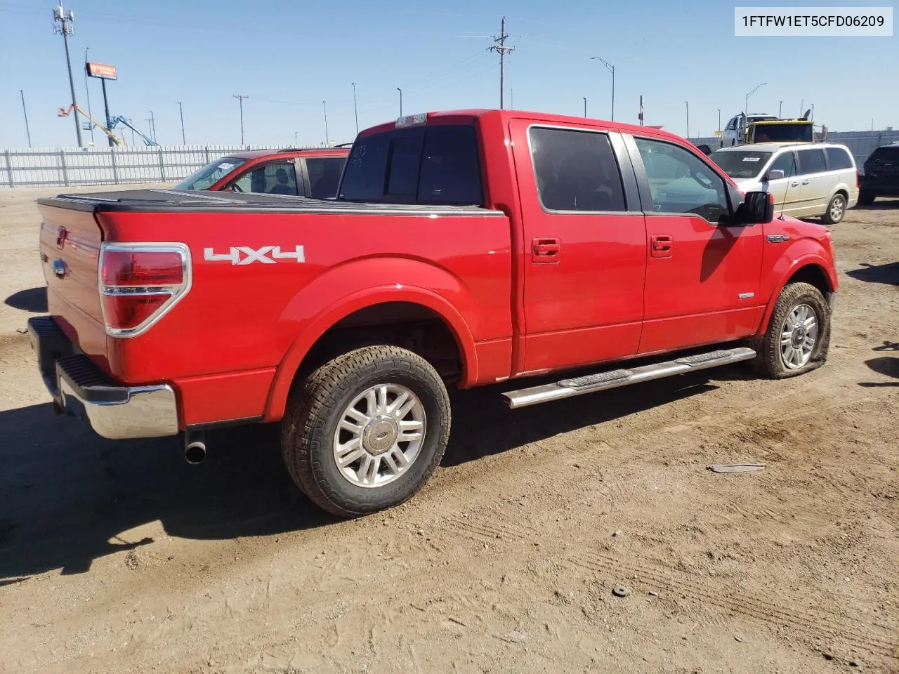 2012 Ford F150 Supercrew VIN: 1FTFW1ET5CFD06209 Lot: 70302324