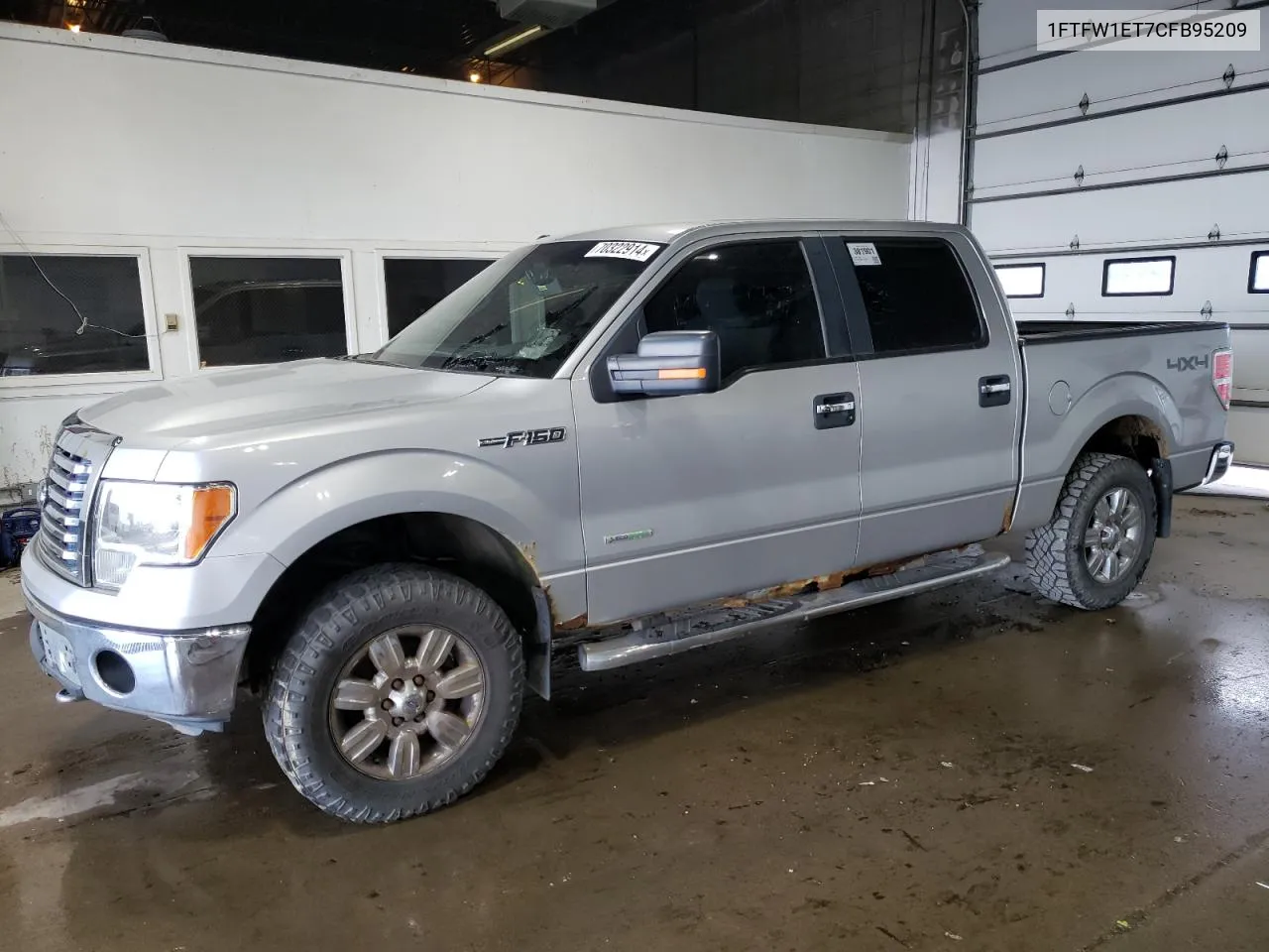 2012 Ford F150 Supercrew VIN: 1FTFW1ET7CFB95209 Lot: 70322914