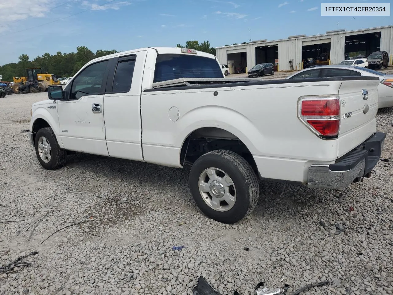 2012 Ford F150 Super Cab VIN: 1FTFX1CT4CFB20354 Lot: 70721444