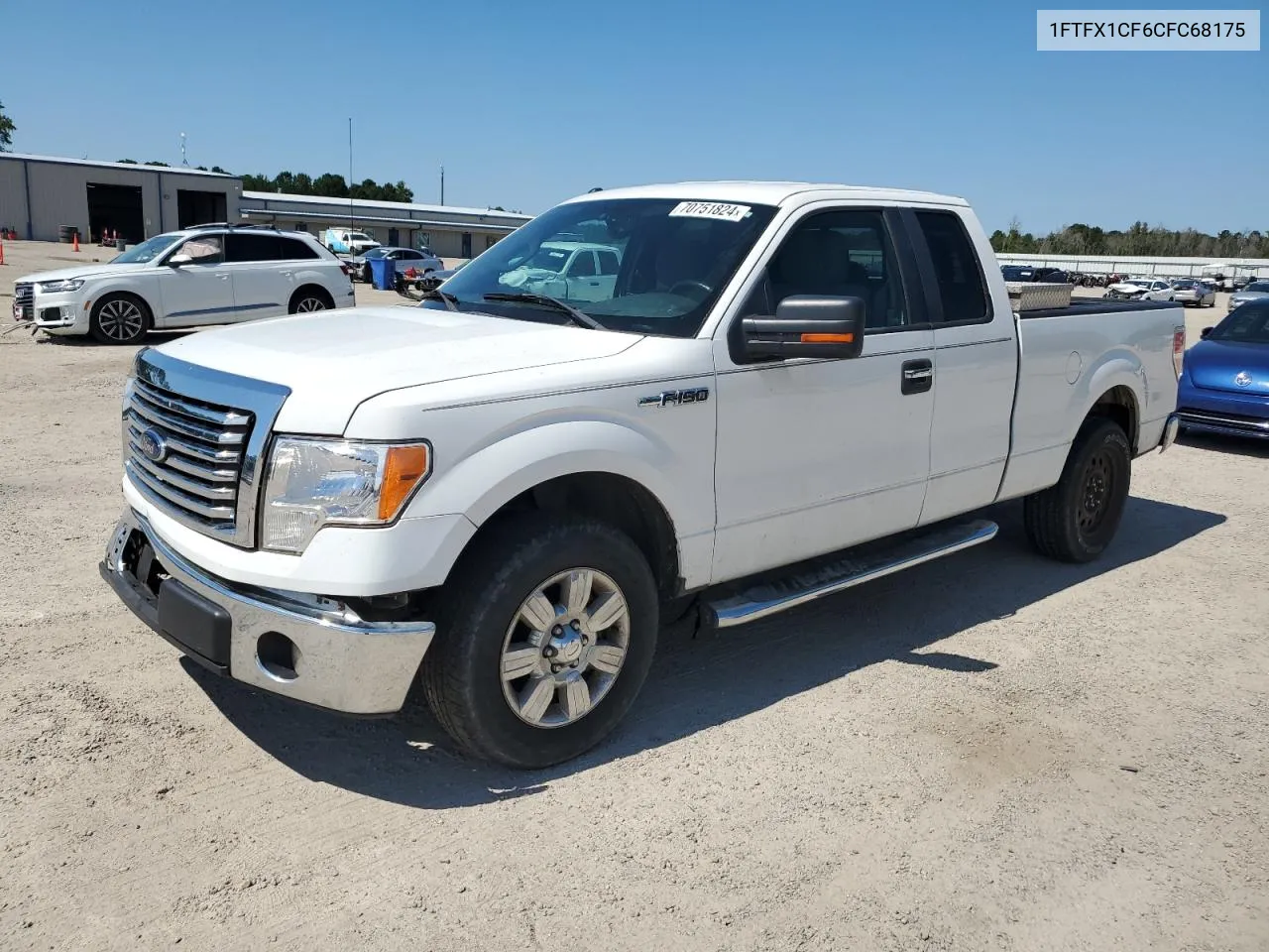 2012 Ford F150 Super Cab VIN: 1FTFX1CF6CFC68175 Lot: 70751824