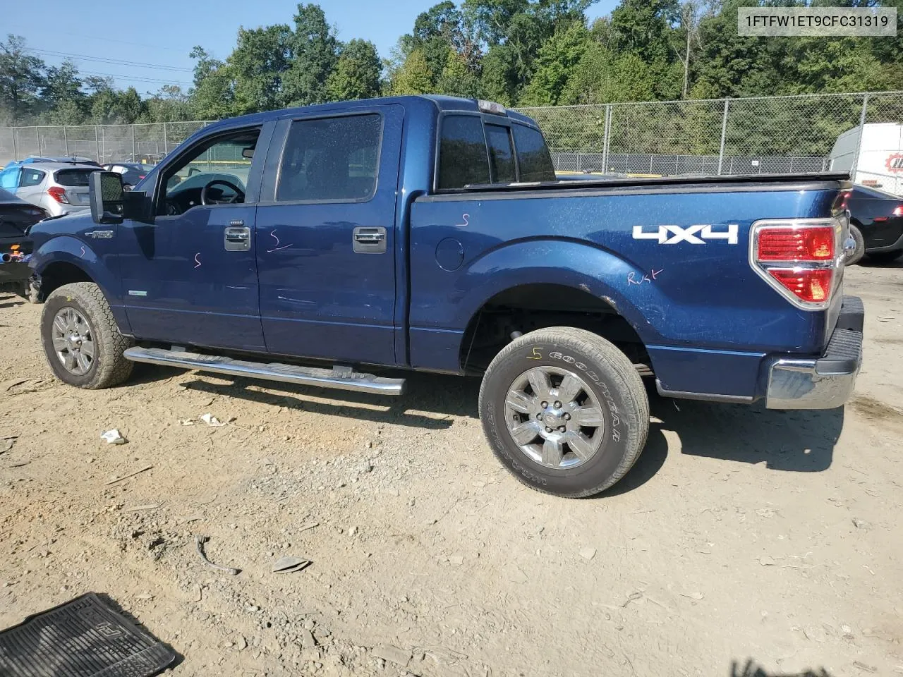 2012 Ford F150 Supercrew VIN: 1FTFW1ET9CFC31319 Lot: 71092614