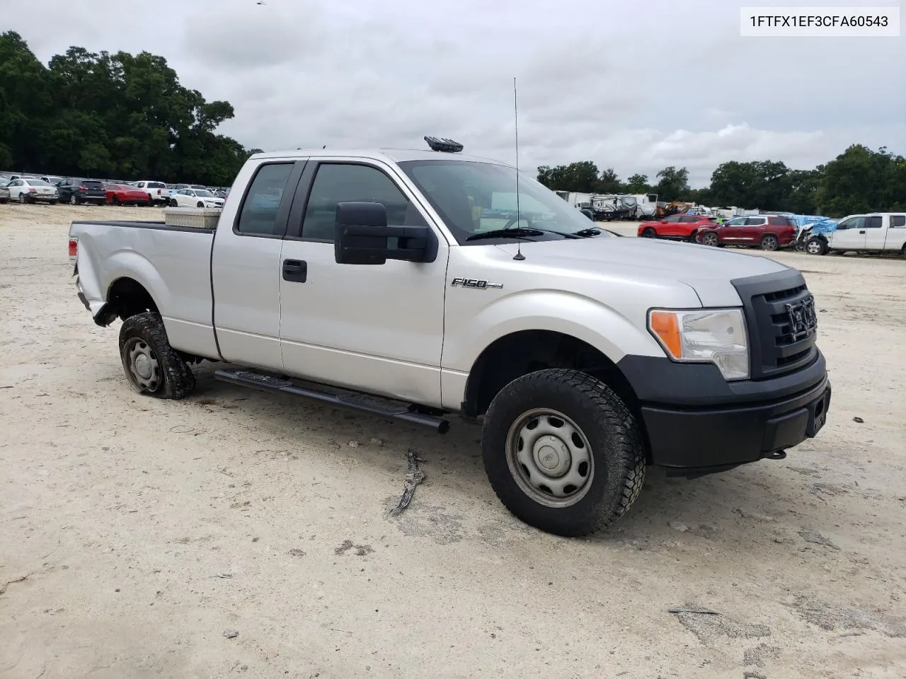 2012 Ford F150 Super Cab VIN: 1FTFX1EF3CFA60543 Lot: 71237544