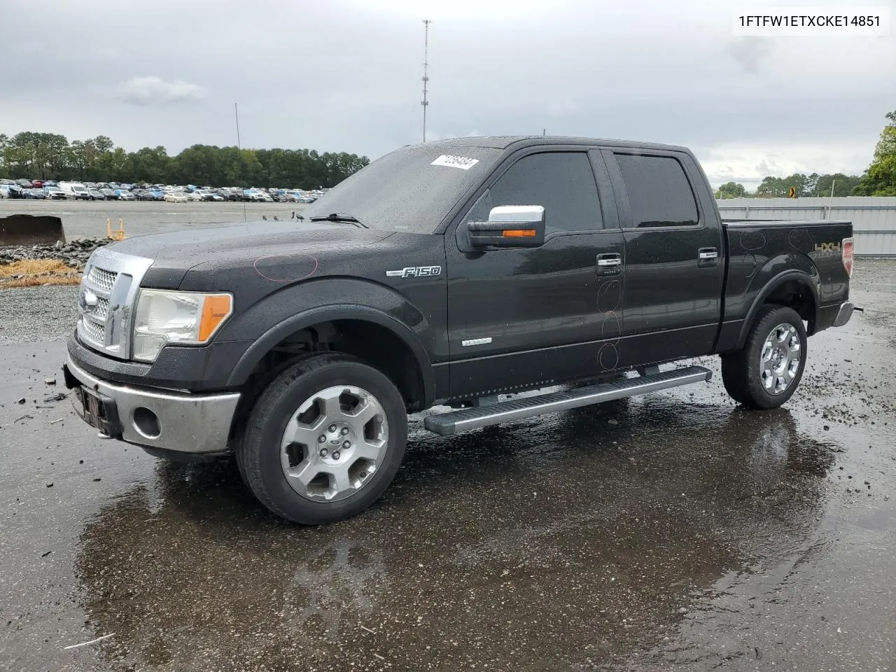 2012 Ford F150 Supercrew VIN: 1FTFW1ETXCKE14851 Lot: 71256484