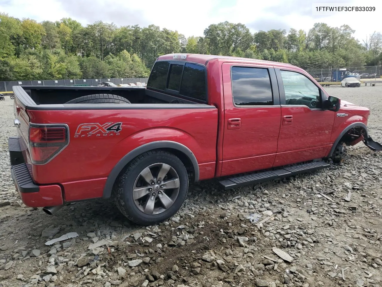 2012 Ford F150 Supercrew VIN: 1FTFW1EF3CFB33039 Lot: 71388154