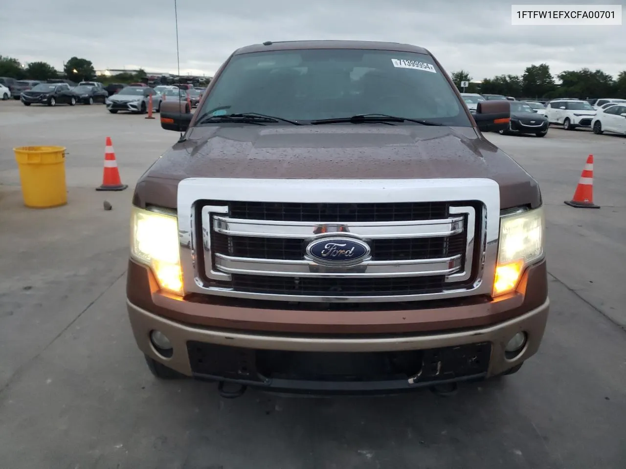 2012 Ford F150 Supercrew VIN: 1FTFW1EFXCFA00701 Lot: 71399954