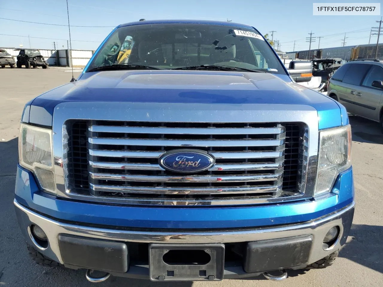 1FTFX1EF5CFC78757 2012 Ford F150 Super Cab