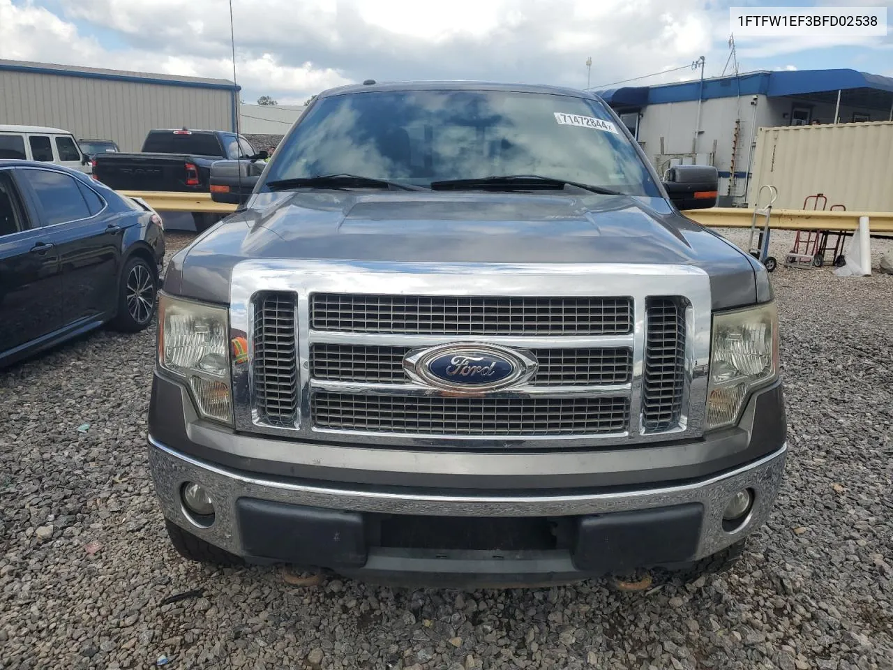 2012 Ford F150 Supercrew VIN: 1FTFW1EF3BFD02538 Lot: 71472844