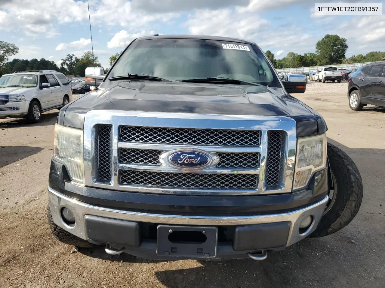 2012 Ford F150 Supercrew VIN: 1FTFW1ET2CFB91357 Lot: 71541514