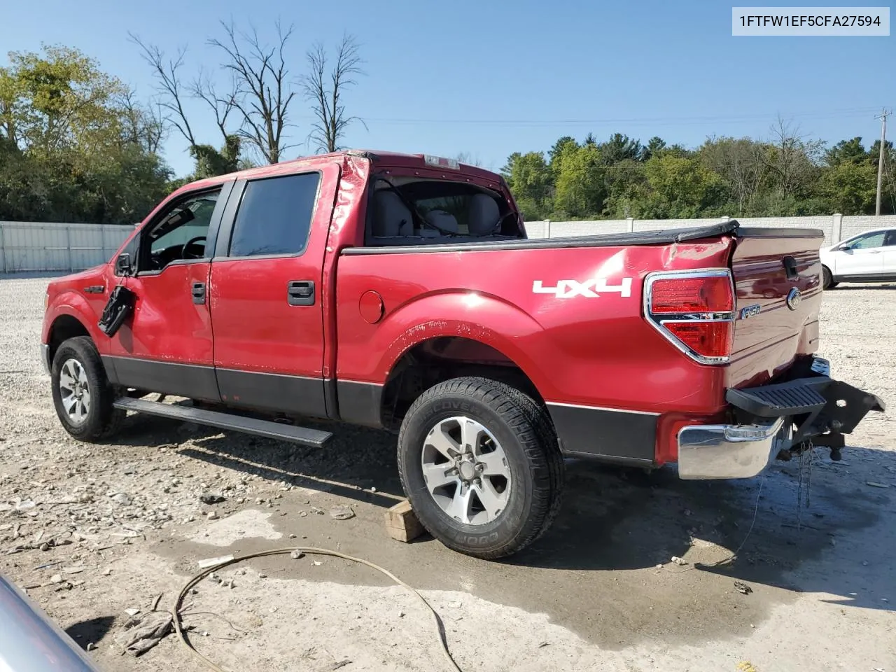 2012 Ford F150 Supercrew VIN: 1FTFW1EF5CFA27594 Lot: 71640704