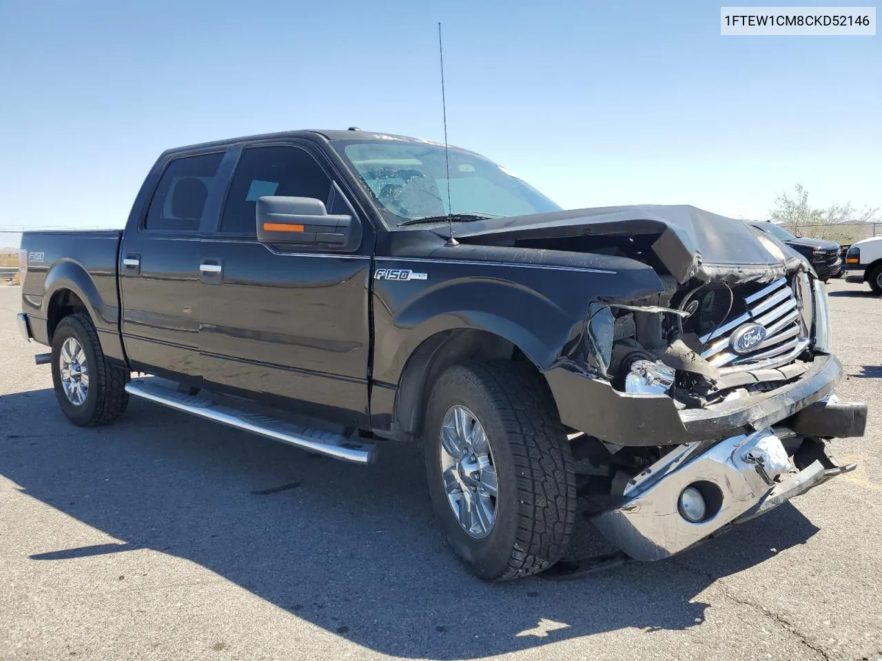 2012 Ford F150 Supercrew VIN: 1FTEW1CM8CKD52146 Lot: 71686184