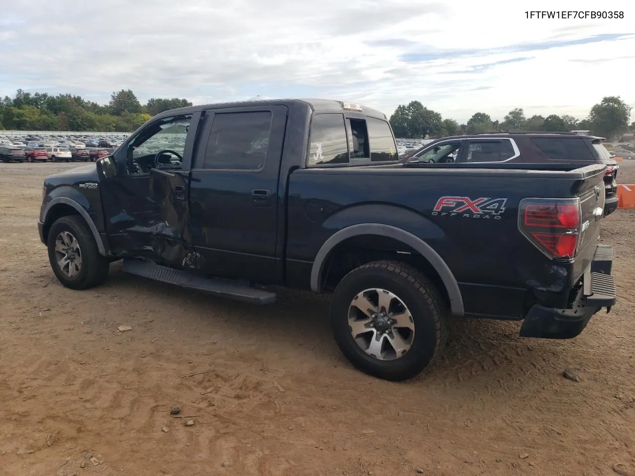 2012 Ford F150 Supercrew VIN: 1FTFW1EF7CFB90358 Lot: 71868784