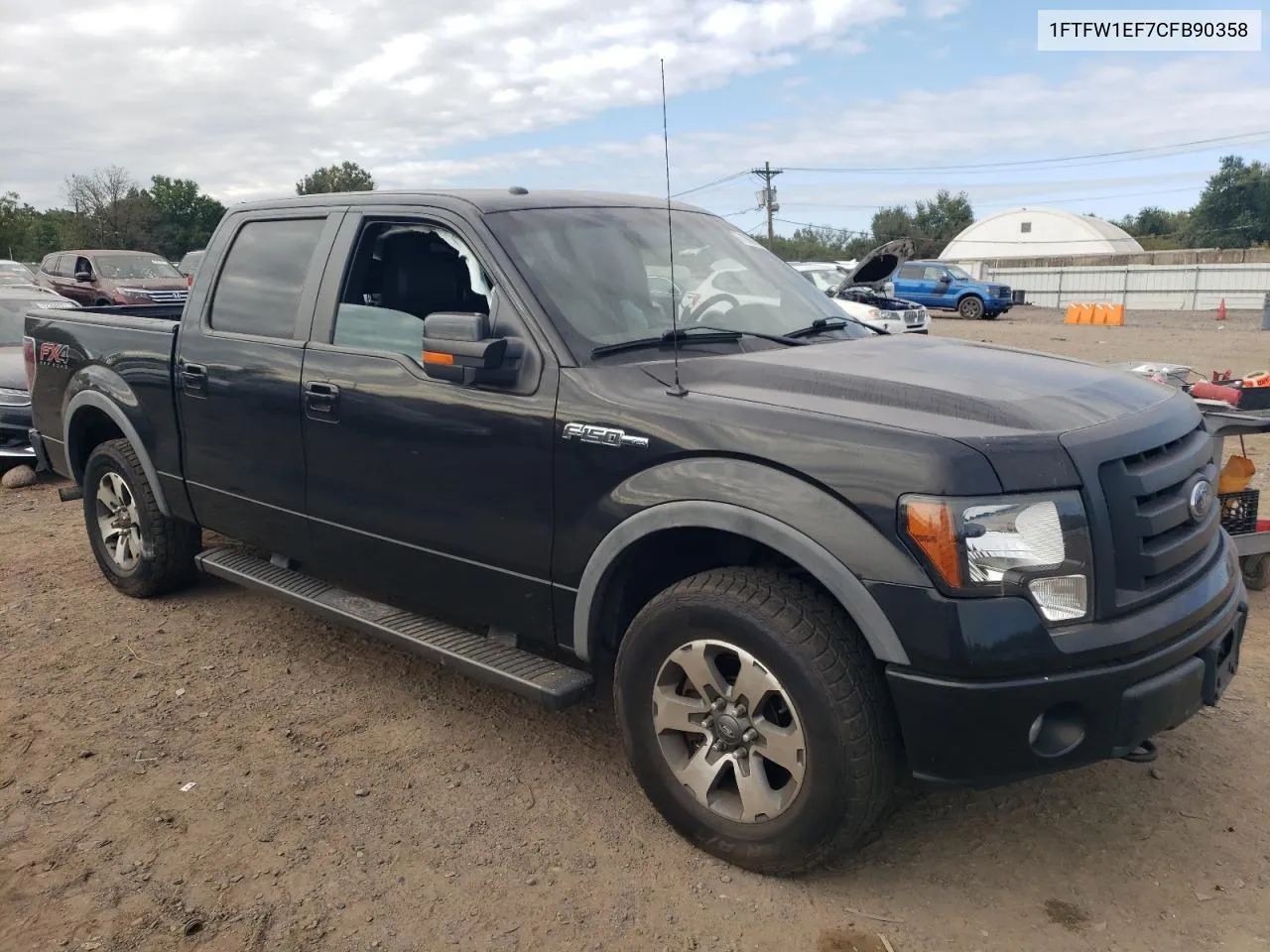 2012 Ford F150 Supercrew VIN: 1FTFW1EF7CFB90358 Lot: 71868784