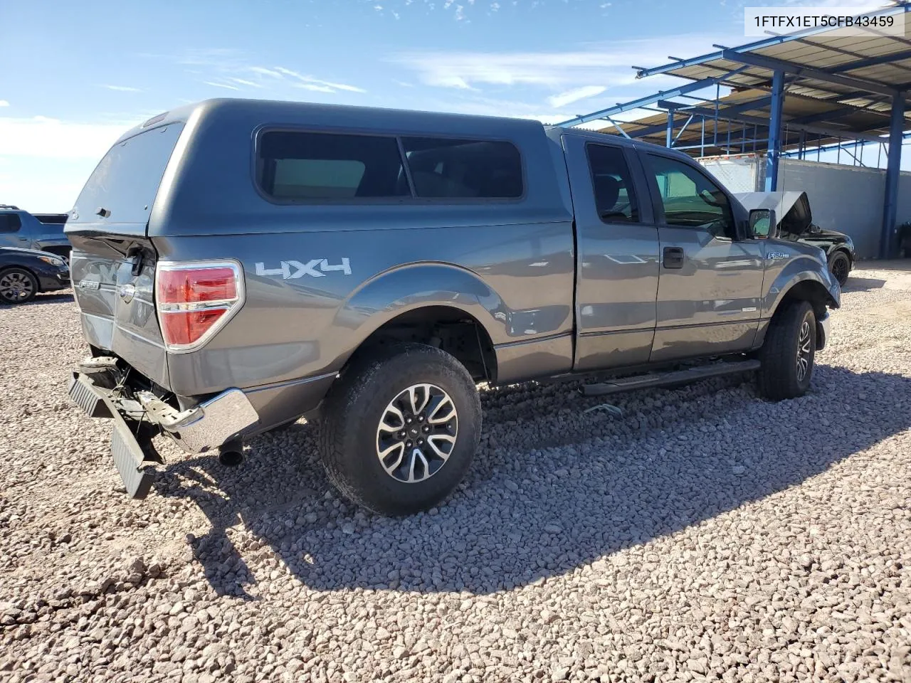 1FTFX1ET5CFB43459 2012 Ford F150 Super Cab