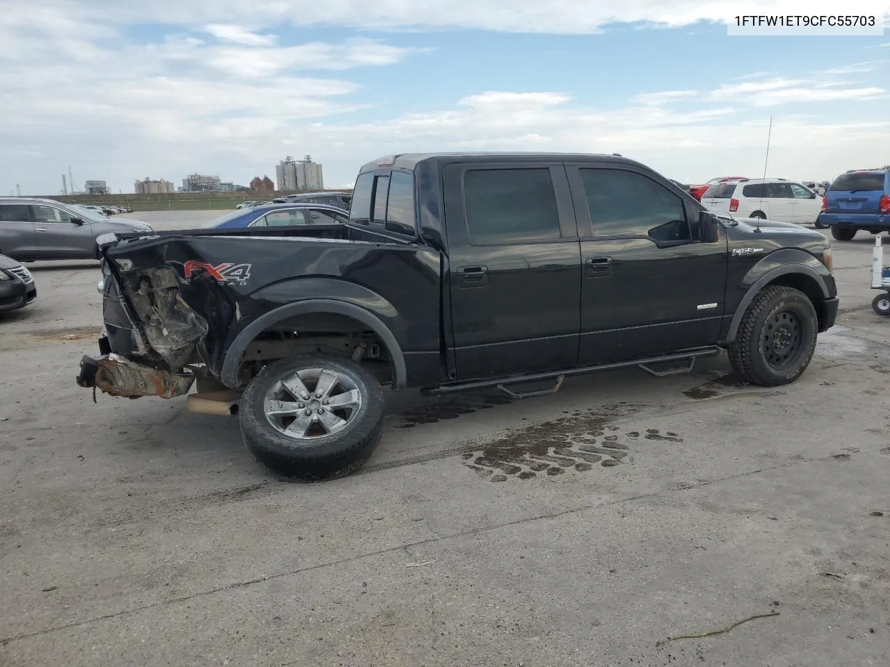 2012 Ford F150 Supercrew VIN: 1FTFW1ET9CFC55703 Lot: 72031524