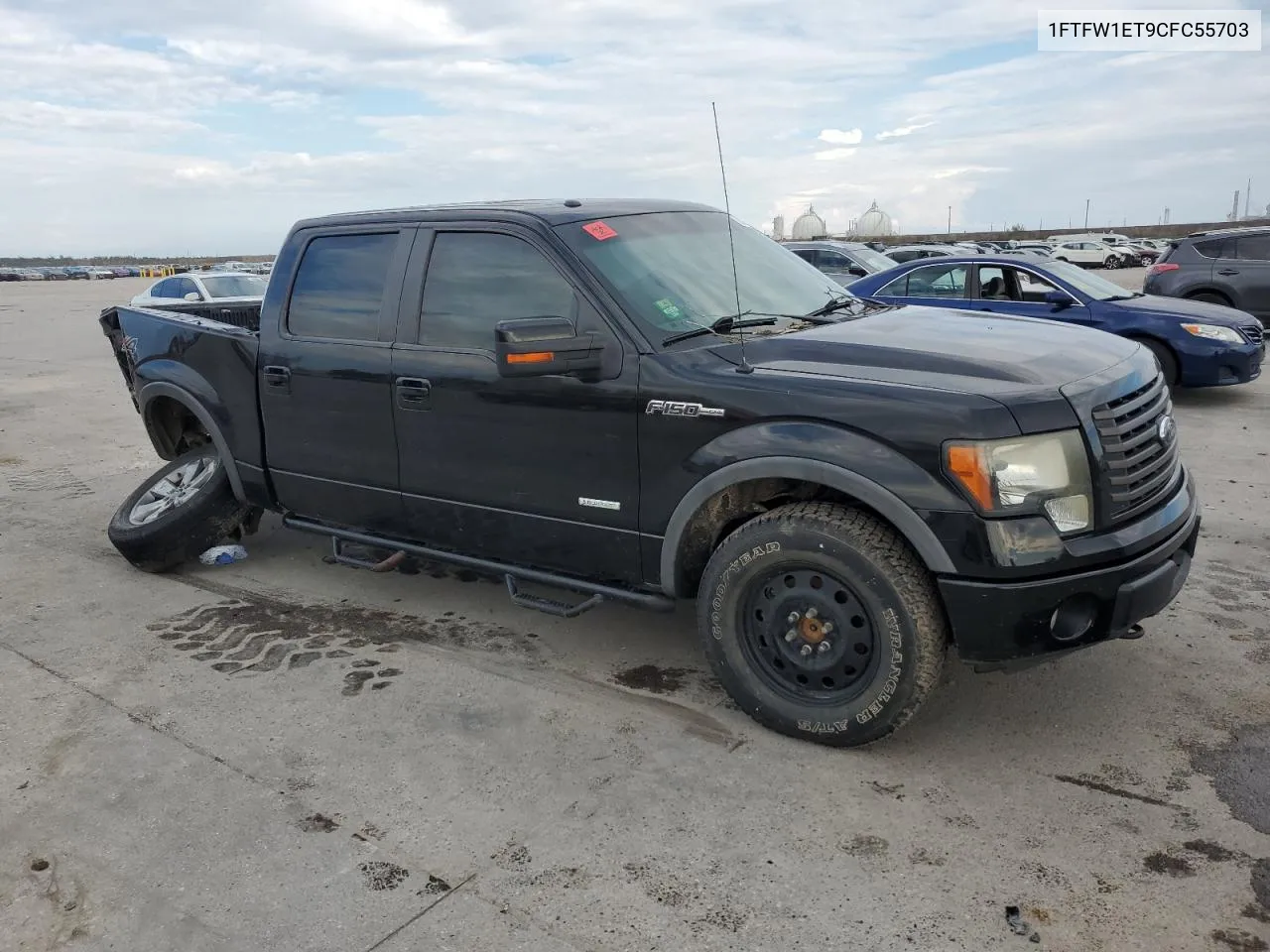 2012 Ford F150 Supercrew VIN: 1FTFW1ET9CFC55703 Lot: 72031524