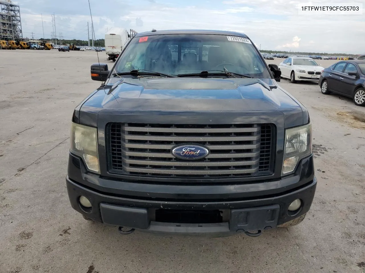 2012 Ford F150 Supercrew VIN: 1FTFW1ET9CFC55703 Lot: 72031524