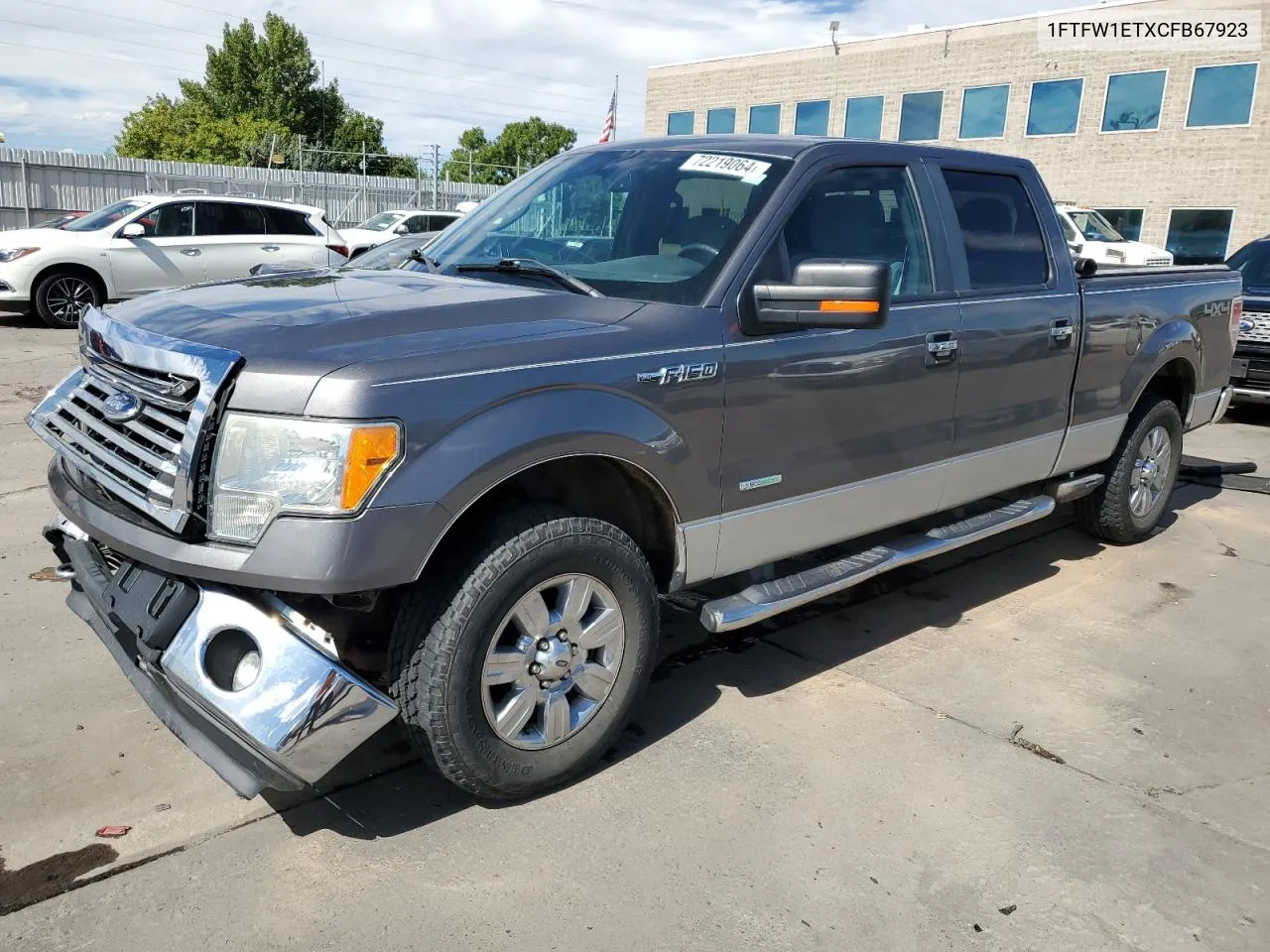 2012 Ford F150 Supercrew VIN: 1FTFW1ETXCFB67923 Lot: 72219064