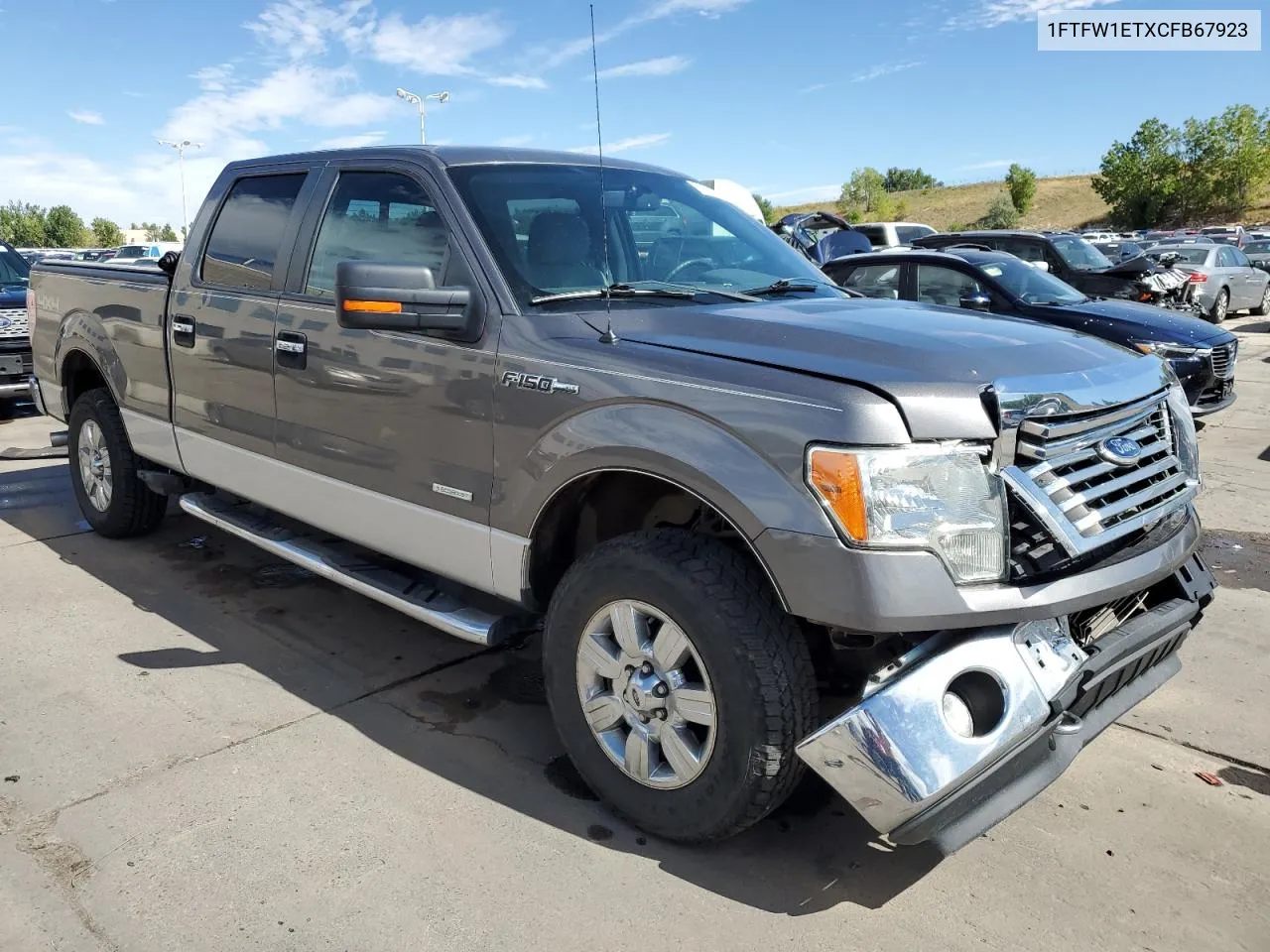 2012 Ford F150 Supercrew VIN: 1FTFW1ETXCFB67923 Lot: 72219064