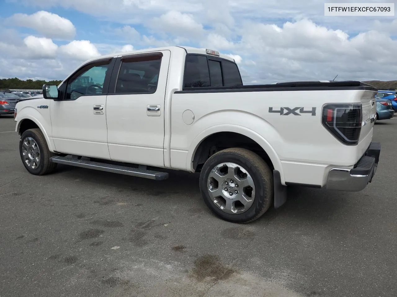 2012 Ford F150 Supercrew VIN: 1FTFW1EFXCFC67093 Lot: 72362044