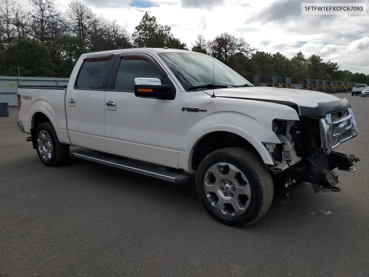 2012 Ford F150 Supercrew VIN: 1FTFW1EFXCFC67093 Lot: 72362044