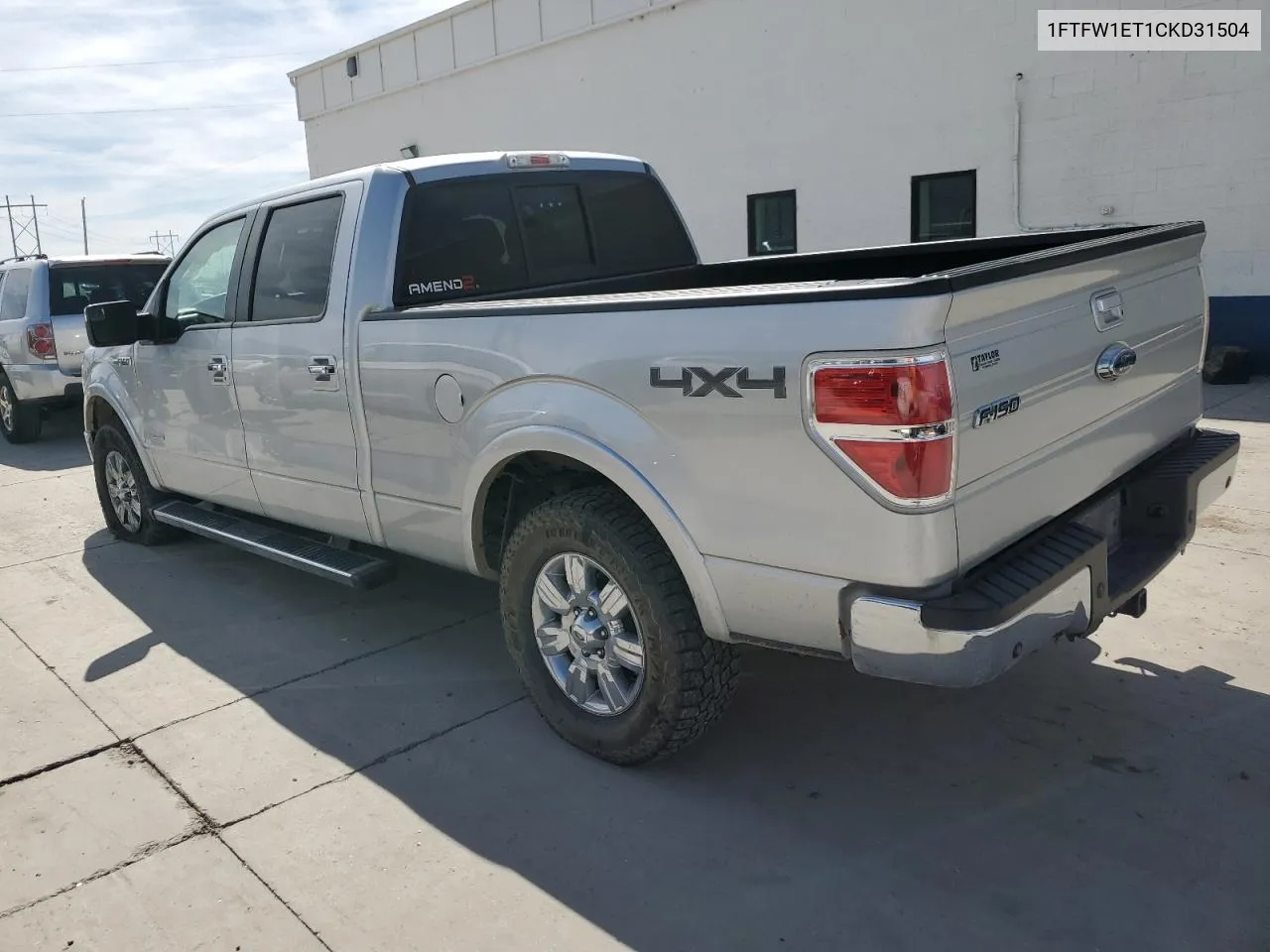 2012 Ford F150 Supercrew VIN: 1FTFW1ET1CKD31504 Lot: 72640904