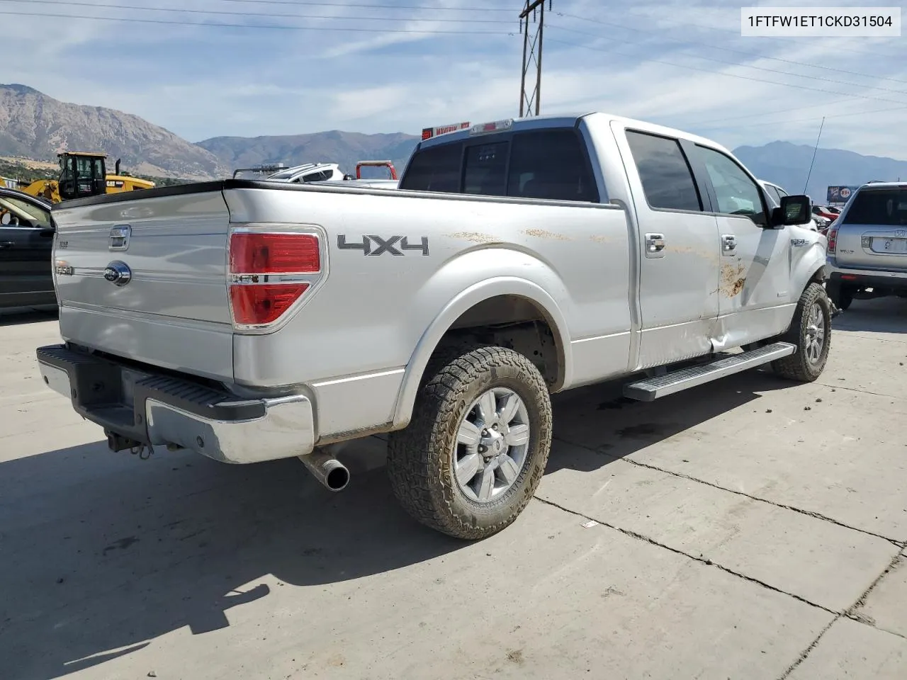 2012 Ford F150 Supercrew VIN: 1FTFW1ET1CKD31504 Lot: 72640904