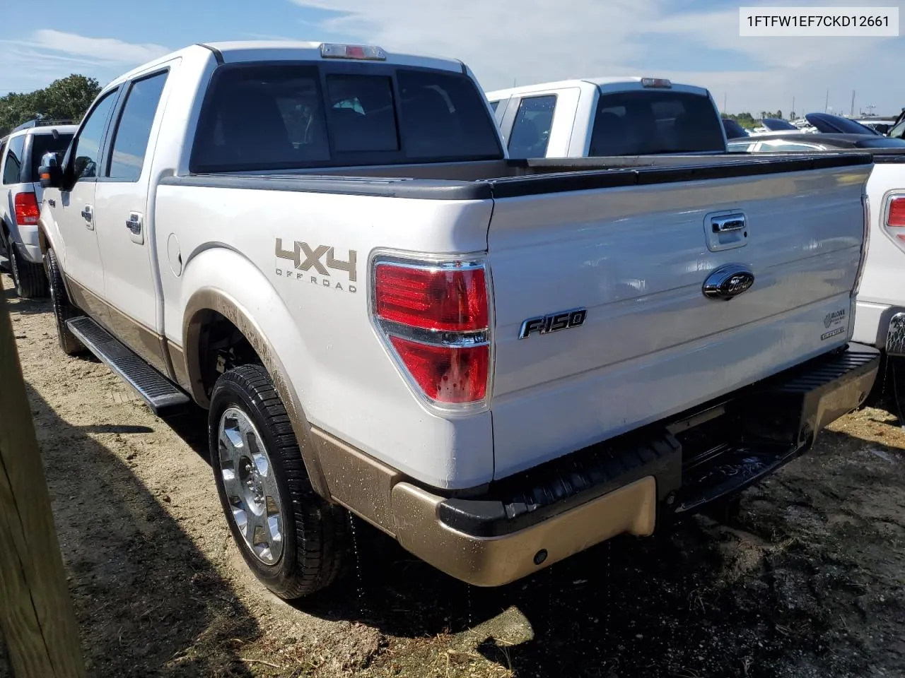 2012 Ford F150 Supercrew VIN: 1FTFW1EF7CKD12661 Lot: 73687964