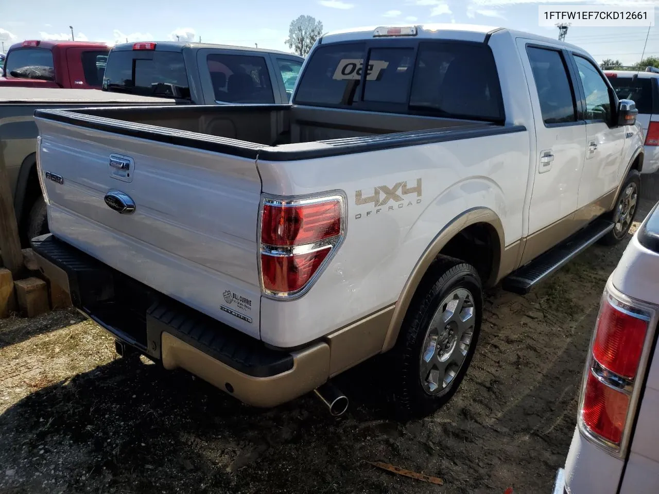 2012 Ford F150 Supercrew VIN: 1FTFW1EF7CKD12661 Lot: 73687964