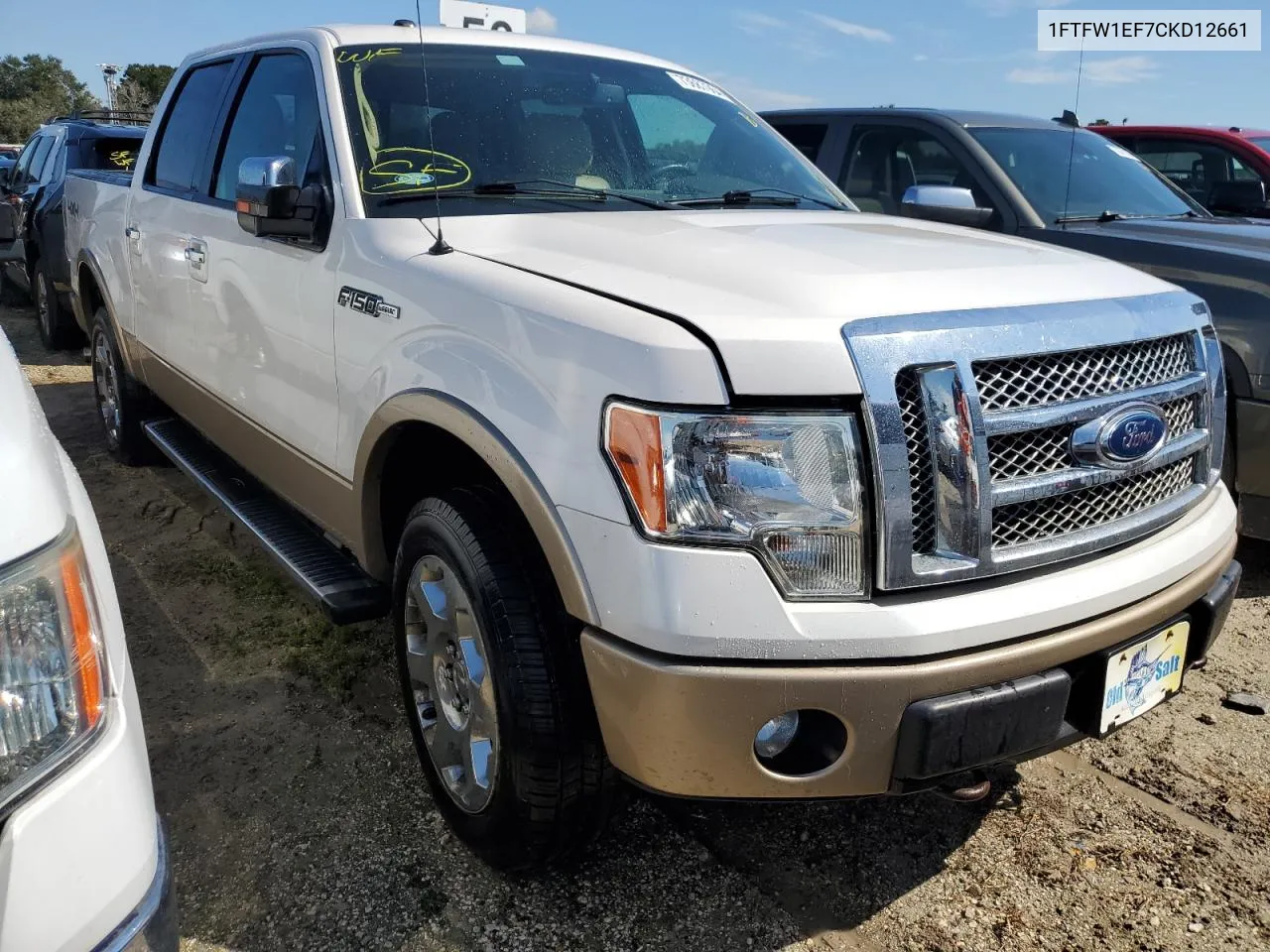 2012 Ford F150 Supercrew VIN: 1FTFW1EF7CKD12661 Lot: 73687964