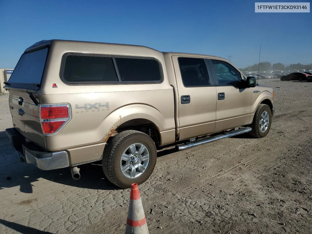 2012 Ford F150 Supercrew VIN: 1FTFW1ET3CKD93146 Lot: 73736314