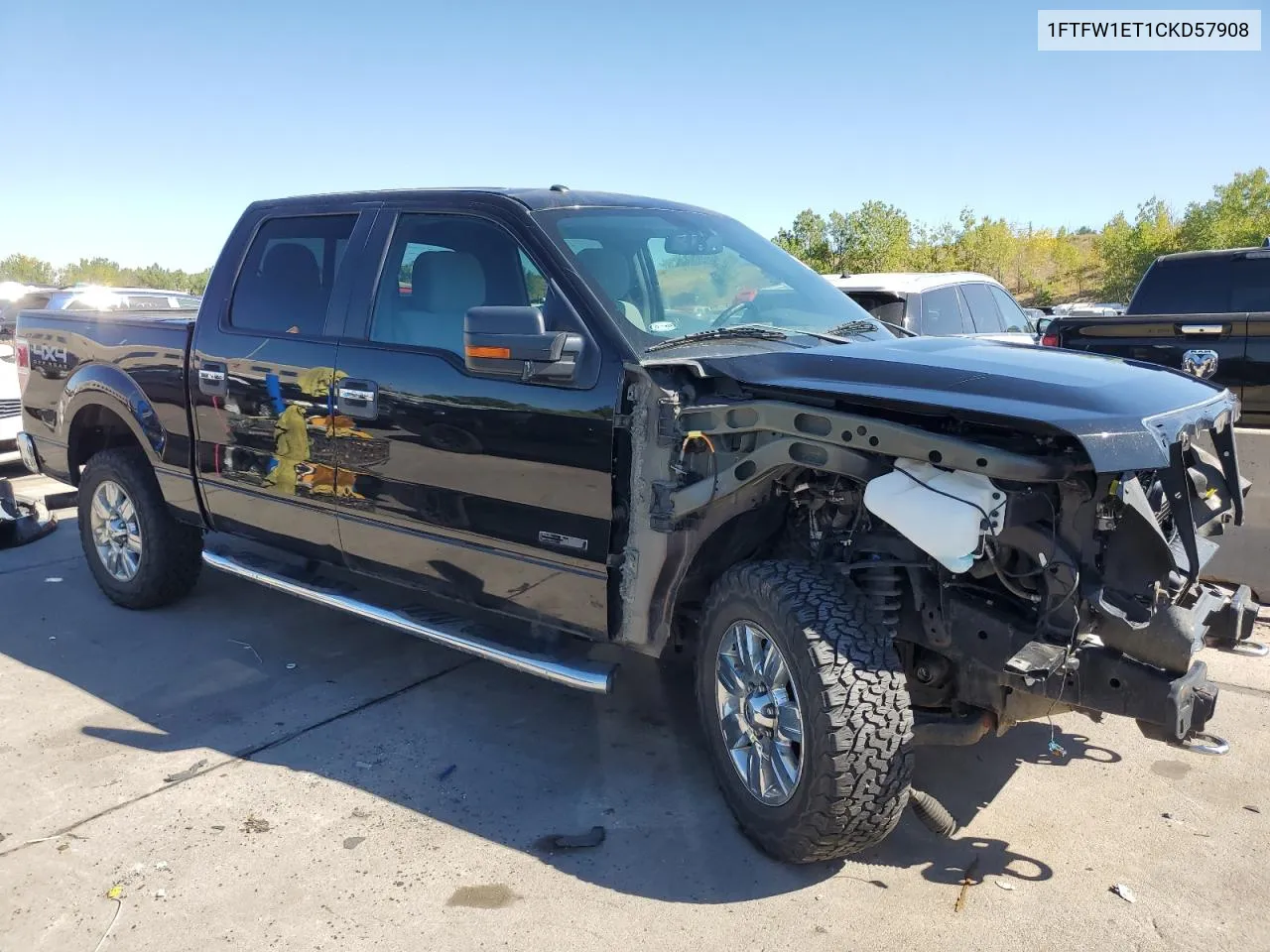 1FTFW1ET1CKD57908 2012 Ford F150 Supercrew