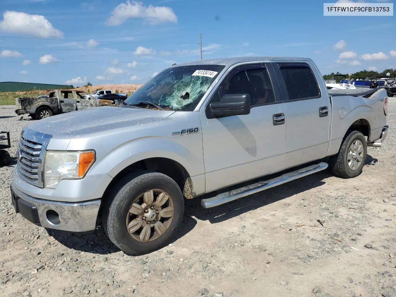 2012 Ford F150 Supercrew VIN: 1FTFW1CF9CFB13753 Lot: 74133414